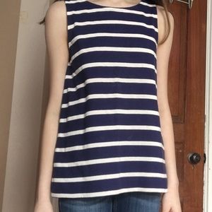 LOFT Striped Sleeveless